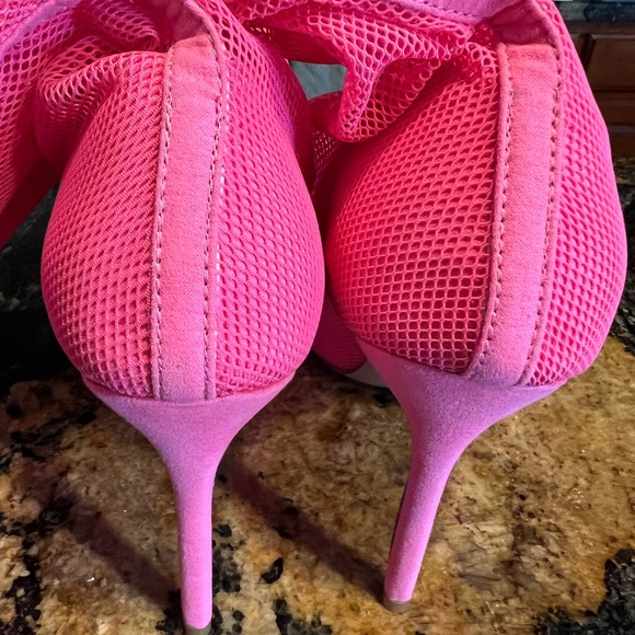 Mata Shoes Hot Pink Heeled Boots - Picture 6 of 7